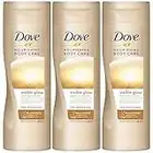 3 X Dove Estate LUMINOSI NUTRIENTE Lozione CHIARO AL NORMALE PELLE AUTO ABBRONZANTE 250ml