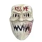 The Rubber Plantation TM 619219292146 Purge Election Year Kiss Me Mask Halloween Costume Fancy Dress Horror Movie Film Prop, Unisex-Adult, One Size