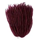 Treccia Afro Twist Kinky Twist Capelli Uncinetto Trecce Ombre Marley Treccia 45,7 cm Senegalese Ricci Uncinetto Capelli Intrecciati Crul Twist Crochet Trecce 60 Strands/PackBug