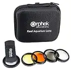 Orphek Coral Lens – Kit for All Smartphones – 4 Lens Included: Macro, CPL 37mm Polarized, 15,000k Orange, 20,000k Yellow – Universal Phone Clip – Lens Made of Glass – for Better Photography