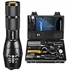 Lumitact G700 Led Torch Rechargeable Super Bright Led Tactical Flashlight 6000 Lumen Zoomable Handheld Torches for Camping Hiking Emergency