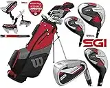 Wilson ProStaff SGI – Men’s Complete Golf Club Set Graphite Shafted Irons Graphite Shafted Woods New For 2022 + FREE Umbrella & Upgraded Harmanized M2 Putter Worth £49.00