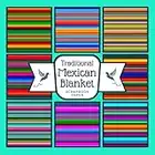 Traditional Mexican Blanket Scrapbook Paper: Celebrate Vibrant Joyful Mexico With The Vintage Striped Serape Fabric It's The Dazzling Bright Jewel ... Decorative Crafting, Size 8.5 x 8.5 inches.