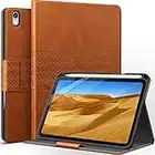 auaua Case for iPad Mini 6 2021 (6th Generation 8.3 inch) with Pencil Holder, Auto Sleep/Wake, Vegan Leather, Stand Folio Cover (Brown)