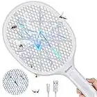 ANSEVO Electric Fly Swatter Bug Zapper Racket Electric Mosquito Swatter - Insect Killer Trap for Indoor Outdoor Camping