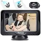 Tomoia Baby Car Mirror HD 1080P Back Seat Baby Camera with 4.3'' Display Monitor Rear Facing Car Seat Full View Infant Night Vision T9