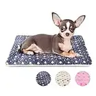 MORA PETS Dog Bed for Small Dogs Cats Washable Dog Crate Mattress Mat for 22 inch Cage UK Soft Flat Pet Cushion Bedding Blanket Pillow Pad for Kitten Cats Puppy Dogs Reversible 53x31 cm