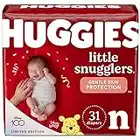 Newborn Diapers - Huggies Little Snugglers Disposable Baby Diapers, 31ct, Jumbo pack