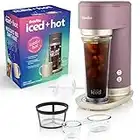 Breville Iced+Hot Coffee Maker | Plus Coffee Cup with Straw | Brews Hot Filter Coffee To Enjoy Alone or Over Ice | Café Mocha [VCF164]