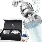 AquaHomeGroup Luxury Filtered Shower Head Set 15 Stage Shower Filter for Hard Water Removes Chlorine and Harmful Substances - Showerhead Filter High Output