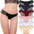 Levao Womens Sexy Underwear Flower Lace Cheeky Panties Seamless Lingerie Bikini Multipack S-XL