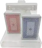 Lot de 2 paquet de cartes Rouge et Bleu - Jeux de Cartes - Playing Cards - Idéal pour Pocker et jeux de société