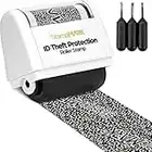 StampMark Protection Stamp Identity Theft - Roller Stamp with Three Replacement Ink Tubes