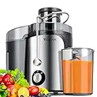 Tescook,Juicer, 600W Juicer Machines 3 Speeds with 3'' Feed Chute, Juicer Extractor for Whole Fruits & Vegs, Dishwasher Safe, BPA-Free, Non-Drip Function