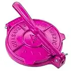 Tortilla Press 8 Inch Fucsia- Cast Aluminum Tortilla Maker - Heavy-Duty Taco Presser - Made In Mexico Corn Flour Tortilla Press for Homemade Mexican Food - Tortillera Para Hacer Tortillas - 2.5lbs