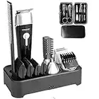 Sminiker Professional 5 in 1 Multi-functional Waterproof Man's Grooming Kit Hair Clippers Beard Trimmer Kit Body Groomer Kit of Mustache Trimmer Nose Hair Trimmer