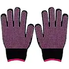 SZXMDKH Heat Resistant Glove for Hair Styling, 2 PCS Professional Heatproof Mitts, Heat Protection Gloves with Non-Slip Silicone Bump for Hair Tools, Curling Iron Wand, Flat Iron, Hot-Air Brushes