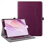 Fintie Case for iPad 9.7 2018 2017 / iPad Air 2 / iPad Air 1 - [Corner Protection] Multi-Angle Viewing Folio Cover w/Pocket, Auto Wake/Sleep for iPad 6th / 5th Generation, Purple