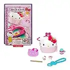 Sanrio Hello Kitty Coffret Compact Cupcake avec 2 mini-figurines, crayon, carnet de notes et accessoires, jouet pour enfant, GVB30