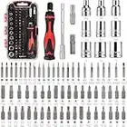 Amazon Basics 73-Piece Magnetic Ratcheting Wrench and Electronics Precision Screwdriver Set