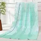 Alomidds Weighted Blanket (60"x80",15lbs Queen Size - Green), Weighted Blankets for Adults and Kids, Cooling Breathable Soft and Comfort Minky, Heavy Blanket Microfiber Material with Glass Beads