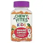 Chewy Vites Kids | Immune Support 60 Gummy Vitamins | High Strength Vitamin D | Vitamin C B6 B12 Zinc Selenium | 1-a-Day | 2 Months Supply | Real Fruit Juice | Vegan | 3 Year+