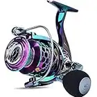 Sougayilang Mulinello da pesca colorato 13 + 1 BB Mulinello da spinning potente e leggero ultra liscio con telaio di gestione della linea in grafite CNC per acqua dolce