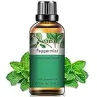 PHATOIL Olio Essenziale Menta Piperita 30 ML, Aromaterapia Grado Terapeutico, Oli Essenziali 100% Puri Naturali per Diffusori, Relax