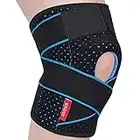 SIVITICK Kniebandage Damen Männer Einstellbare Kniestütze mit Seitenstabilisatoren & Patella Gel Pads Orthopädische Bandage knie Meniskus Arthrose 1 Stück Unisex