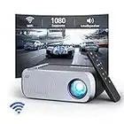 Mini Projecteur, Kolexa VF280 Vidéoprojecteur WiFi Supporte 1080P Full HD Projecteur Portable Home Cinéma, Retroprojecteur Compatible avec Samrtphone/HDMI/USB/DVD/TV Stick/PS4 etc.