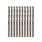 amoolo 7/32" inch Cobalt Drill Bits(10Pcs), M35 HSS Metal Jobber Length Twist Drill Bit Set for Hard Metal, Stainless Steel