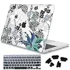 Mektron for MacBook Air 13 Case (Models:A1369 & A1466, Older Version 2010-2017 Release),Plastic Flower Hard Shell & Gradient Keyboard Cover & Dust Plug, Retro Florals