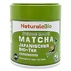 Matcha-Tee-Pulver-Bio - Ceremonial Grade - Original Green Tea aus Japan. Grüntee-Pulver Matcha Zeremonie-Qualität, hergestellt in Uji, Kyoto. Ideal zum Trinken, Kochen und in der Latte. 30g Dose.