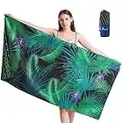 JMQYS Beach Towels Microfiber Travel Towels XXL Super Absorbent Towel Quick Drying 2 Sides Printed Camping Towels Sand Free Ultra Soft Oversized Sport Towel with Bag Perfect for Camping Gym Backpacking Swim Spa Yoga(63"x31")