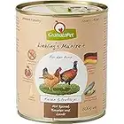 GranataPet Liebling's Mahlzeit Fasan & Geflügel, 6 x 800 g, Nassfutter für Hunde, Hundefutter ohne Getreide & ohne Zuckerzusätze, Alleinfuttermittel mit hohem Fleischanteil & hochwertigen Ölen