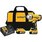 DEWALT 20V MAX* XR 3/4" Impact Wrench, Cordless, Hog Ring, with 2 Batteries and Charger, 5Ah (DCF897P2)