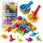 Color Sorting Toys for Toddlers 1-3 - Counting Dinosaurs Color Learning Toys for 1-4 Year Old Boy Girl, Educational Toys for Toddlers 2-4 Years, Color Matching Toys for Toddlers 2-4 Years