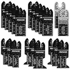 PECHAM 21PCS Universal Wood Metal Oscillating Multitool Quick Release Saw Blades Fit Porter Cable Black & Decker Rockwell Ridgid Ryobi Milwaukee DeWalt Chicago Craftsman