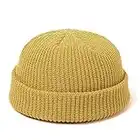 UKKO Cappello Cappelli A Maglia per Le Donne Gildkruid Uomo Beanie Cappello Inverno retrò Brimless Baggy Melon cap Polsino Docker Docker Visser