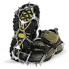 Unigear Steigeisen für Bergschuhe, Schuhkrallen, Eisspikes, Schneekette, Grödel und Spikes für Klettern Bergsteigen Trekking High Altitude Winter Outdoor