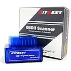 OBD2 Scanner Bluetooth für Android, Mini OBD2 Scanner Auto Diagnosegerät OBDII Auto Check Engine Light Code Reader