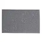 lionto Tapis de Toilette Chat Tapis Chat Tapis de litière Chat, (M) 40x60 cm Gris