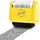 Miseyo Wide Roller Stamp Identity Theft Stamp 1.5 Inch Perfect for Privacy Protection - Yellow