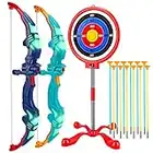 2 Pack Bow and Arrow for Kids, Light Up Archery Toy Set with 12 Suction Cup Arrows & Standing Target, Fun Outdoor Toys for Kids Girls Boys Ages 4 5 6 7 8 9 10 11 12 Years Old