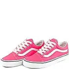 Vans Men's Old Skool Sneaker, (Neon) Knockout Pink/True White, Size 7