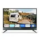 SYLVOX Smart RV TV, 32" 12/24V TV for RV Camper 1080P Full HD DC/AC Powered Television, Integrated ATSC Tuner, Support WiFi Bluetooth, Built-in APPs, Smart TV for Home Car Campervan Truck Boat