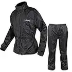 A-pro Combinaison de pluie de moto imperméable en 2 pièces, pantalon et veste de pluie