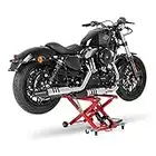 ConStands - Motorrad Hebebühne Kompatibel für Harley Davidson Night Train (FXSTB), Night-Rod/Special (VRSCDX)/(VRSCD), Road King (FLHR/I), Road King Classic/Custom (FLHRC/I)/(FLHRSI) Hydraulisch XL 500kg Rot