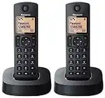 Panasonic KX-TGC312EB Digital Cordless Phone with Nuisance Call Blocker - Black, Pack of 2