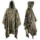 Infreecs Poncho de Lluvia Impermeable, 3 en 1 Multifuncional Chubasquero Transpirable Ultrafino, para Hombres y Mujeres, Capa de lluvia impermeable con capucha, ideal para picnic, camping